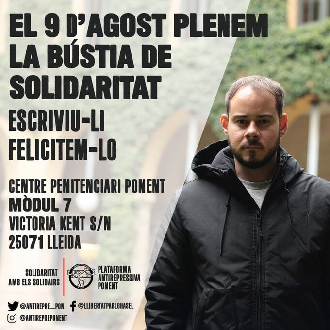 Escribir a Pablo Hasel